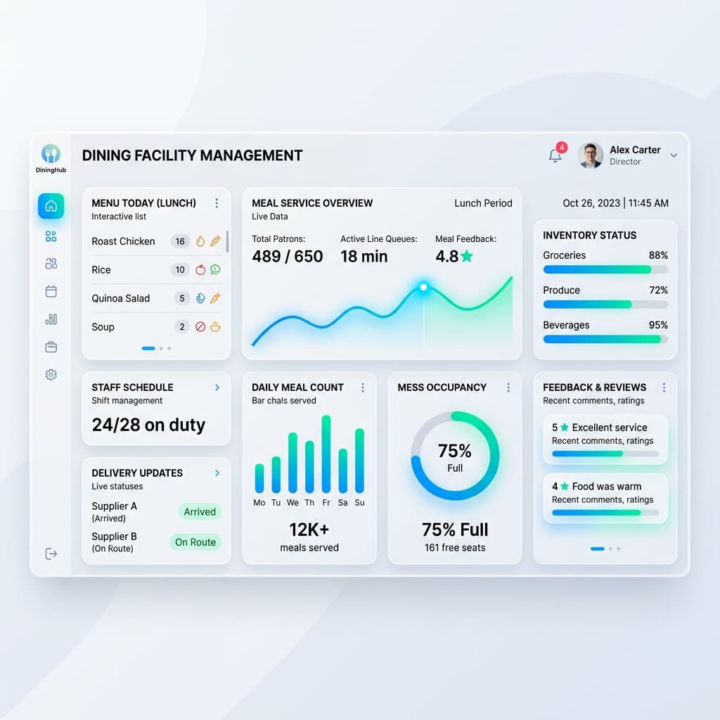 Mess Dashboard Preview